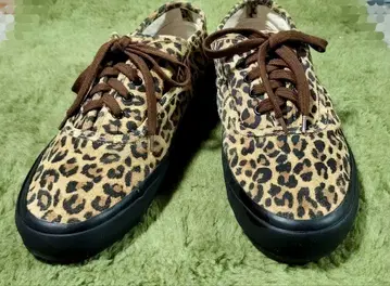 레오파드 무늬 스웨이드풍 스니커즈 레오파드 컨버스풍 귀여운