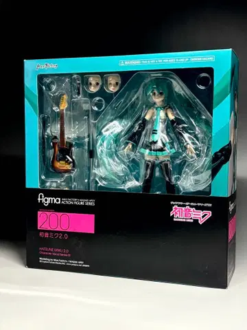 figma 200 하츠네 미쿠 2.0 기타 포함 미개봉 새상품 새상품급