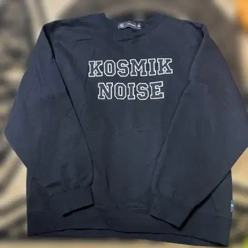 GU KOSMIK NOISE 블랙 맨투맨 XL