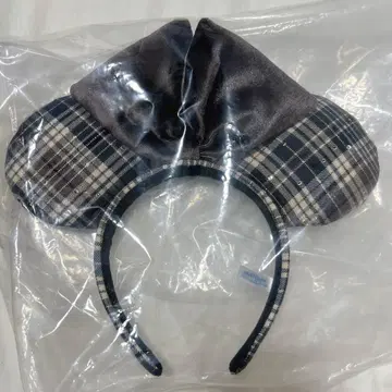 도쿄 디즈니 리조트 머리띠 체크 브라운