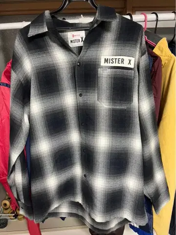 MISTER X caltop 플란넬 셔츠