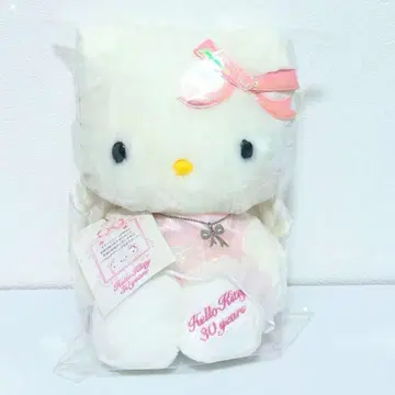 헬로키티 30주년 기념 봉제 인형 엔젤 키티 Sanrio 택 포함