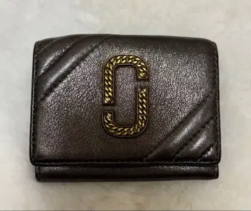 MARC JACOBS 3단 폴더형 지갑 메탈릭 브라운 지갑