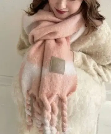 가격 인하 mellowneon 뉘앙스 컬러 트위스트 머플러