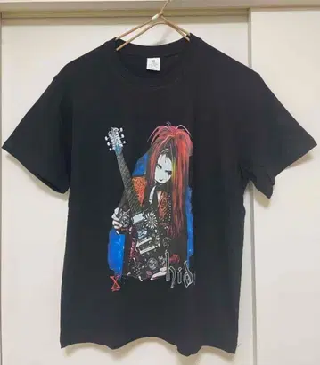 새상품 L XL XJAPAN hide 프린트T셔츠 블랙 남녀 공용