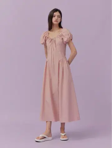 TWEE White 리본 플레어 롱 원피스 MUSINSA 한국