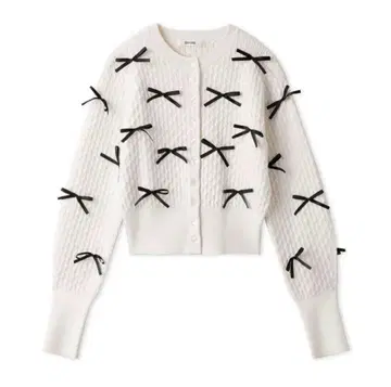 snidel 리본 모티브 가디건