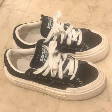 CONVERSE 블랙 스니커즈 한국 컨버스 통굽