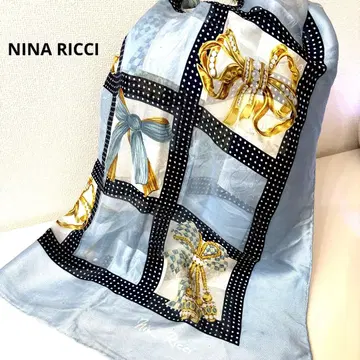 NINA RICCI 엘레강트한 리본 무늬 스카프