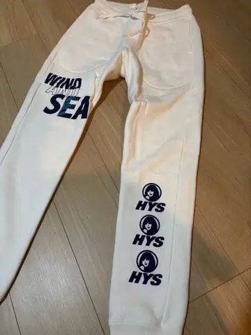 WIND AND SEA 조거 팬츠 M 화이트