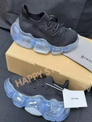 grounds 블랙 스니커즈 24CM