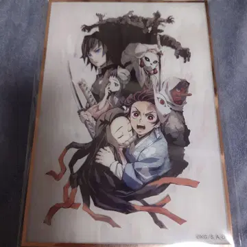 귀멸의 칼날 귀멸 극장 키 비주얼 아크릴 색지 형제자매의 인연편 미개봉