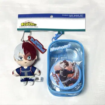 USJ 히로아카 토도로키 쇼토 플러시 케이스 & 배지 세트 2024