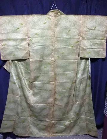 기모노 광택 155cm 여성용 일본 의류 모스그린 계열