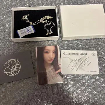 aespa 닝닝 armageddon 목걸이 트레이딩 카드