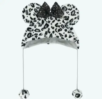 디즈니 레오파드 무늬 팬캡 미니 랜드 시