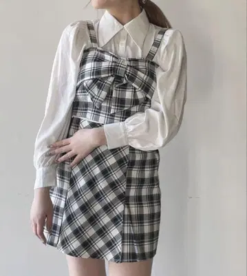 oneway 리본 뷔스티에 셋업