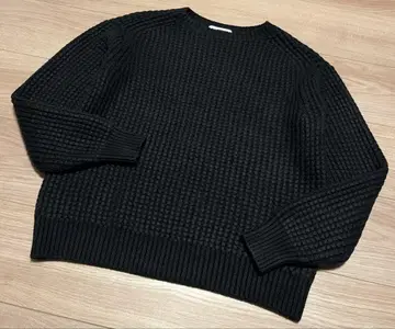 H BEAUTY&YOUTH 에이치뷰티앤유스 블랙 니트 S