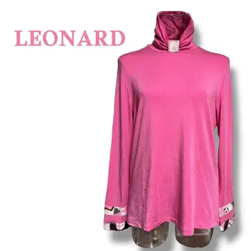 LEONARD 하이센스 터틀넥 긴팔 티셔츠