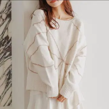 mysty woman 선그리기 리본 니트