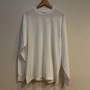 SOFFE 밀리터리 롱 슬리브 T셔츠 화이트 L