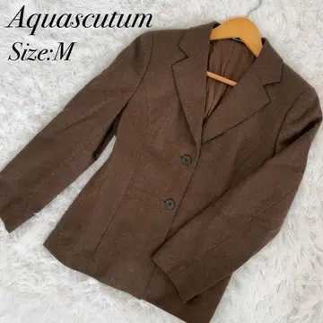 아쿠아 스큐텀 자켓 울 브라운 M 테일러드 자켓