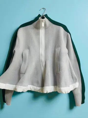 sacai 니트 집업 자켓