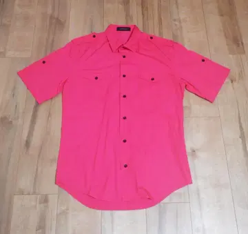 LITHIUM HOMME 리튬옴므 밀리터리 셔츠 48 핑크