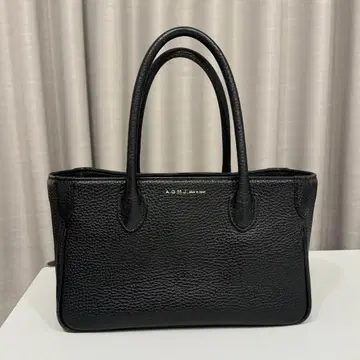 ADMJ 블랙 마이크로 미니 토트백 가죽 핸드백 블랙