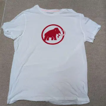 MAMMUT 코끼리 로고 티셔츠 XL 화이트
