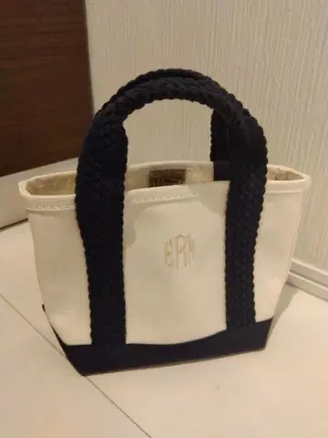 L.L.Bean 토트백 화이트/네이비