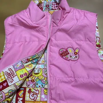 헤이세이 레트로 새상품 메조 피아노 리버서블 베스트 점퍼 130 나루미야