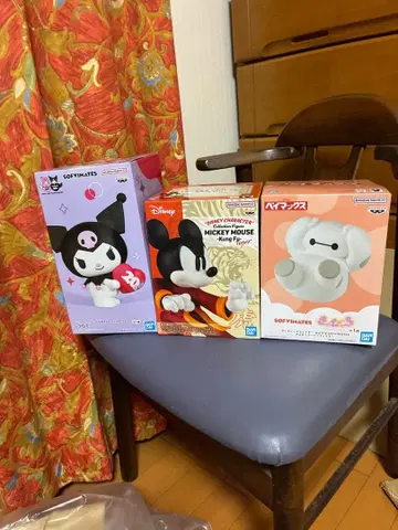 SOFVIATES 피규어 세트 쿠로미, 미키, 베이맥스