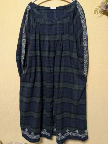 drug store 네이비 체크 원피스 드랙스토어즈 새상품급