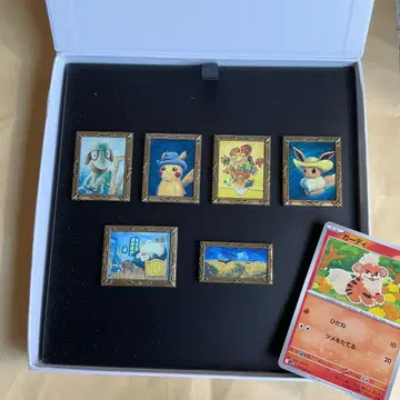 고흐 미술관 포켓몬 콜라보 핀즈 세트 고흐 피카츄 미개봉품