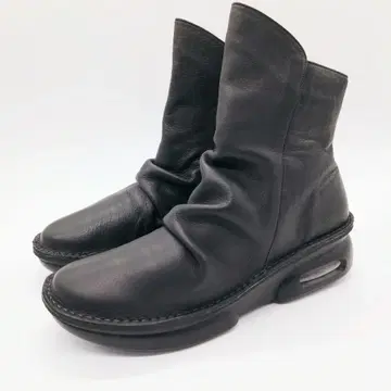 JS 하트 라벨 셔링 숏부츠 블랙 24.5cm 606