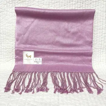 [ 미사용품 ] 캐시미어 실크 스톨 라벤더 연보라