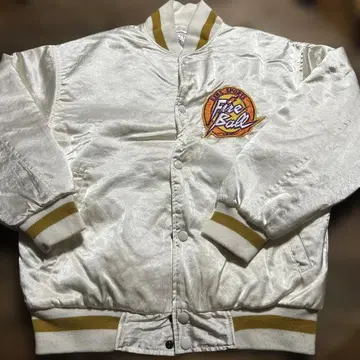 KENZ SPORTS FireBall 새틴 나일론 자켓 화이트 L 사이즈