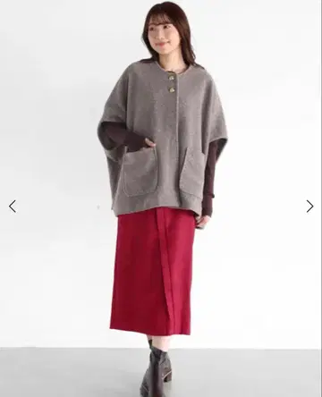 Vin 울라이크 돌먼 코트 모카