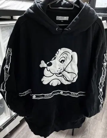 GALFY 갈피 후드티 후드 맨투맨 빅 자수 대형견 테이프