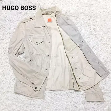 휴고보스 양가죽 가죽 자켓 베이지 Jerrick-X 48