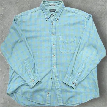 00s 프린트넬 VAN HEUSEN 옴브레 좋은 배색 셔츠