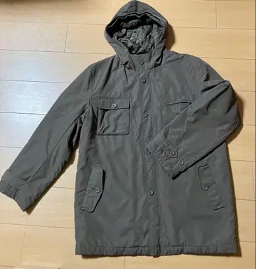 COX 후드 부착 코트 자켓 모즈풍 카키색 남성용 LL 사이즈