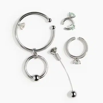 H & M studio collection 귀걸이 이어커프 세트