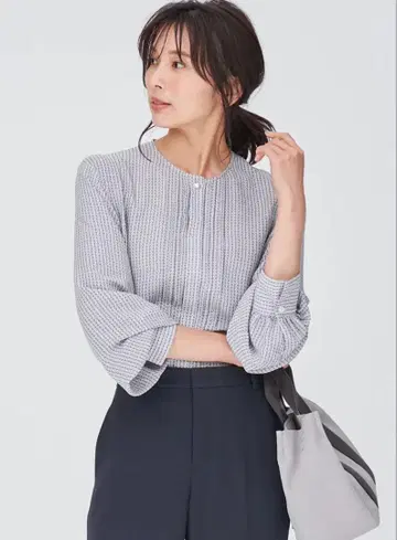 23구 핀턱 블라우스 44 빅 사이즈