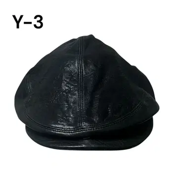 Y-3 와이쓰리 adidas 아디다스 블랙 가죽 헌팅 캡