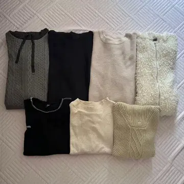 긴팔 니트 스웨터 세트 7점 겨울 의류 가을 옷