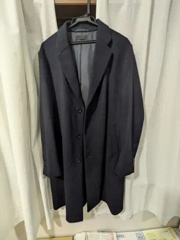 캐시미어 혼방 새상품급 유니클로 UNIQLO 체스터 코트 3개 버튼