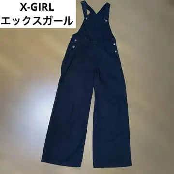 X-GIRL 엑스걸 블랙 살로펫 오버롤