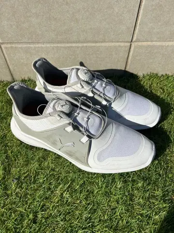 Puma 골프화 레이스리스 그레이